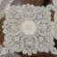رومیزی عسلی دانتل مخمل مربع و گرد 40 سانتی