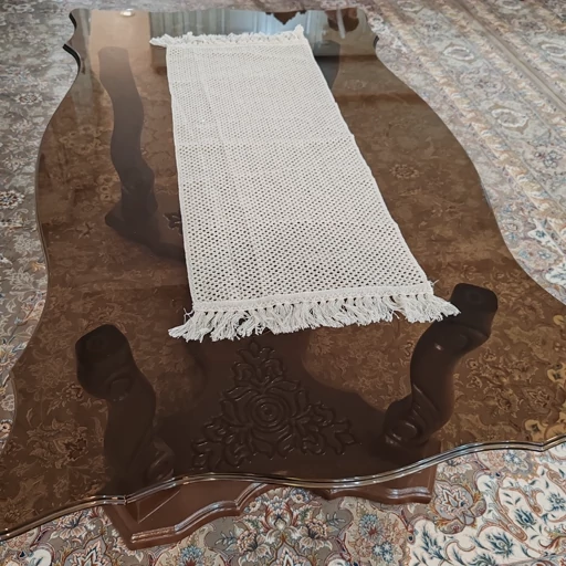 رومیزی بافت مستطیل سه تکه جدید ریشه دار