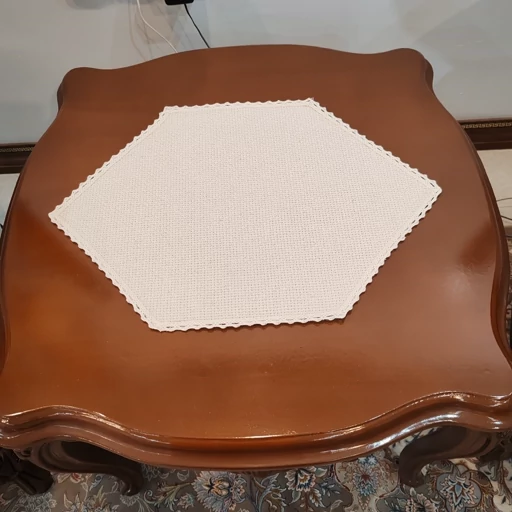 رومیزی چهار تکه کنفی دور بافت جدید