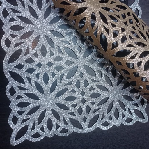 رومیزی مستطیل متوسط چرم اکلیلی مدل پاییز 37 سانتی