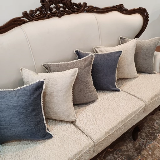 کاور کوسن دو رو مخمل پتینه دور گیپور جدید