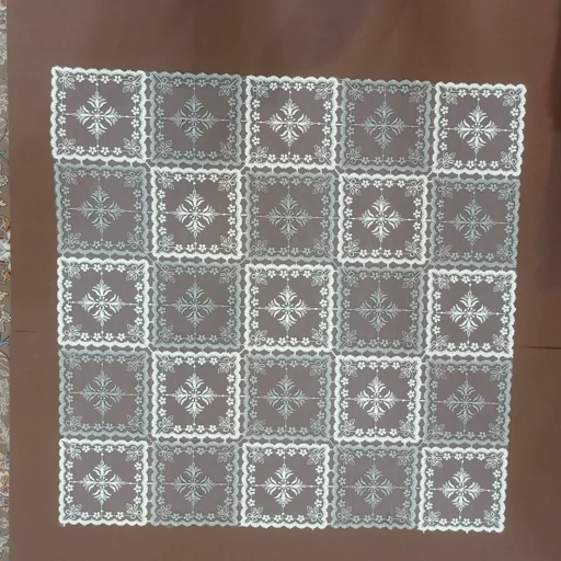 رومیزی روپشتی حریر گیپور جدید طرح برگ