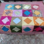 رومیزی مربع هندی مدل چهل تکه 1 در1