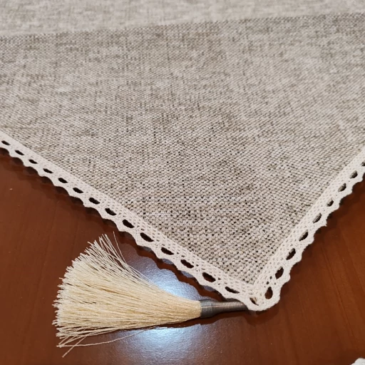 سرویس رومیزی پنج تکه مخمل کنفی جدید دوربافت