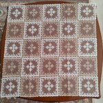 رومیزی روپشتی حریر گیپور جدید طرح برگ