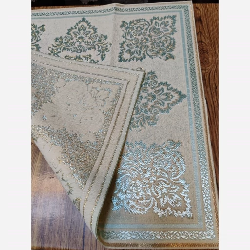 رومیزی مربع مخمل شاین دار ابریشمی طرح پرواز 44 سانتی