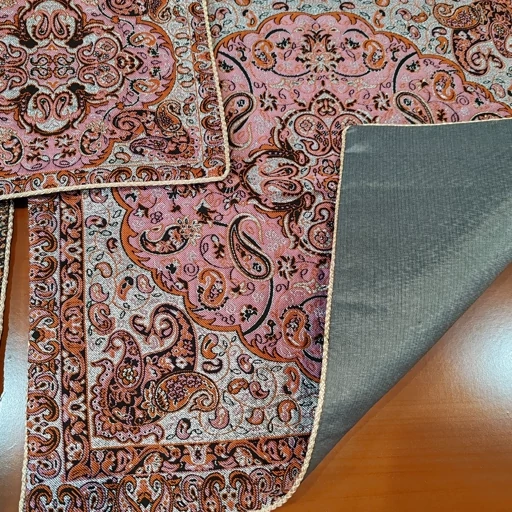 جانماز ترمه درجه یک آستر دار مغزی دوزی