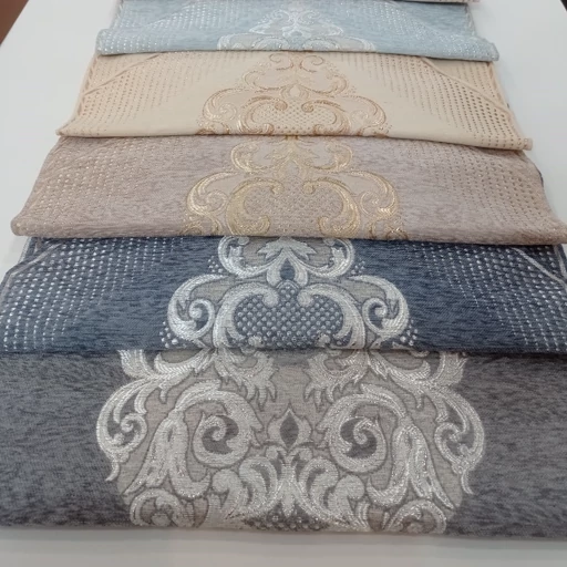 رومیزی مخمل ابریشم شاین دار 4 تکه طرح صحرا