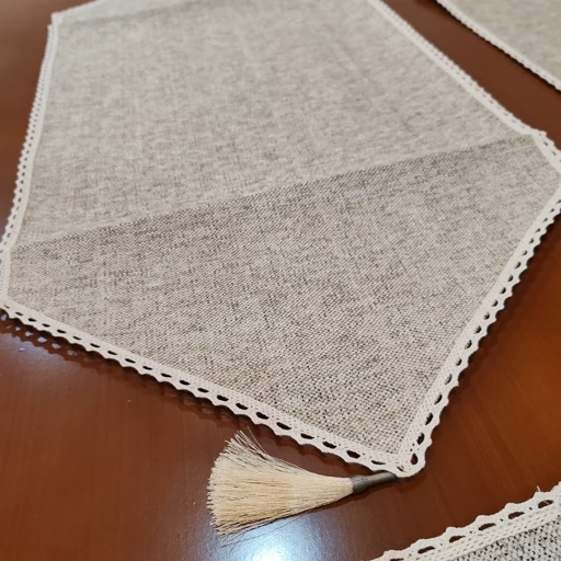 سرویس رومیزی پنج تکه مخمل کنفی جدید دوربافت