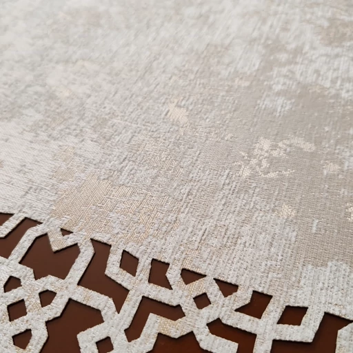 رومیزی مربع پتینه لیزری سه تکه طرح اسلیمی جدید