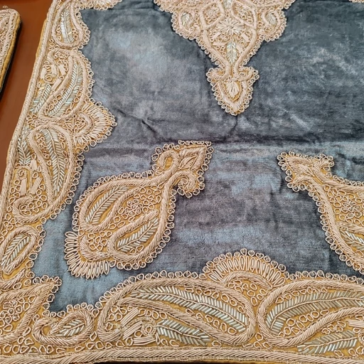 سرویس رومیزی پنج تکه مخمل دابکا سرمه دوزی هندی