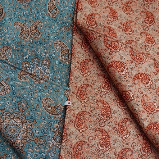 روبالشتی ترمه یزد درجه یک  دورو ترمه زیپدار دو عددی