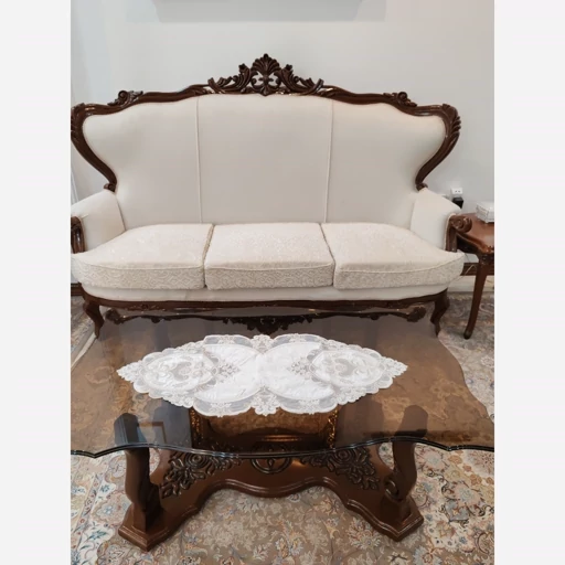 رومیزی رانر مخمل دانتل 85 سانتی مدل افرا