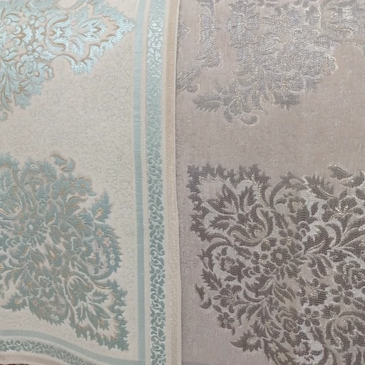 رومیزی مربع مخمل شاین دار جدید مدل پرواز 90 در 90