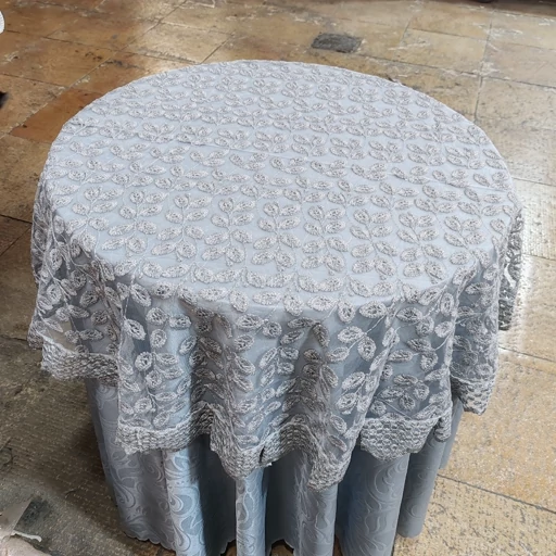 رومیزی گرد تور دانتل شاین قطر 100 سانتی