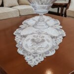 رومیزی رانر مخمل دانتل 85 سانتی مدل افرا