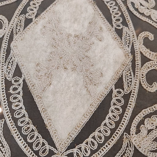 رومیزی دانتل مخمل سه تکه جدید طرح آسنا