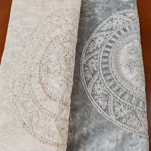 سرویس رومیزی پنج تکه دانتل مخمل جدید مدل کیمیا