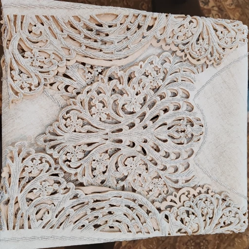 رانر غذاخوری شش و هشت نفره مخمل ملیله دوزی