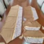 رومیزی مخمل پتینه ترکیبی 4 تکه با چرم طلایی