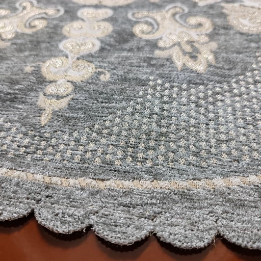 رومیزی گرد مخمل شاین 85 سانتی طرح صحرا