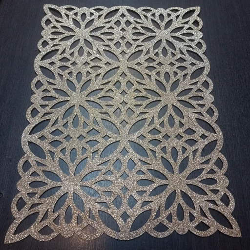 رومیزی مستطیل متوسط چرم اکلیلی مدل پاییز 37 سانتی