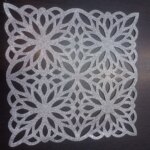 رومیزی مربع چرم اکلیلی مدل پاییز 30 سانتی