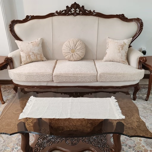 رومیزی بافت مستطیل سه تکه جدید ریشه دار