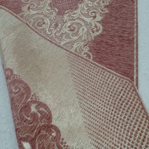 رومیزی مخمل ابریشم شاین دار 4 تکه طرح صحرا