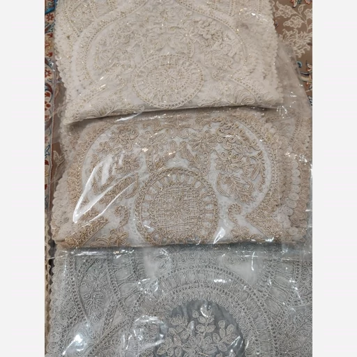 رانر غذاخوری دانتل مخمل جدید طرح کیمیا 132 سانتی