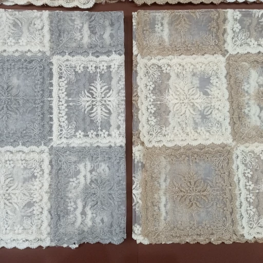 رومیزی روپشتی حریر گیپور جدید طرح برگ