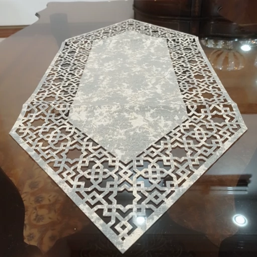 رانر تک پتینه جلومبلی یا میزغذاخوری 4نفره اسلیمی