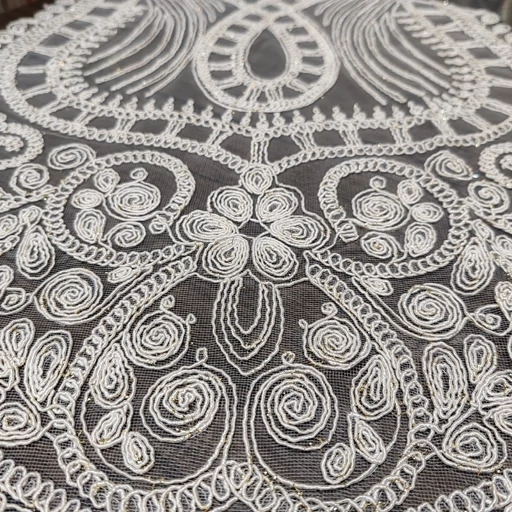 رانر غذاخوری دانتل مخمل طرح گوشواره جدید