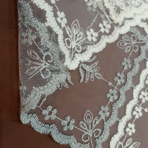 رومیزی روپشتی حریر گیپور جدید طرح برگ