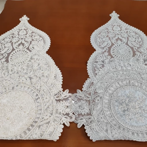 رومیزی مخمل دانتل جدید سه تکه طرح کیمیا