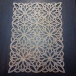 رومیزی مستطیل متوسط چرم اکلیلی مدل پاییز 37 سانتی