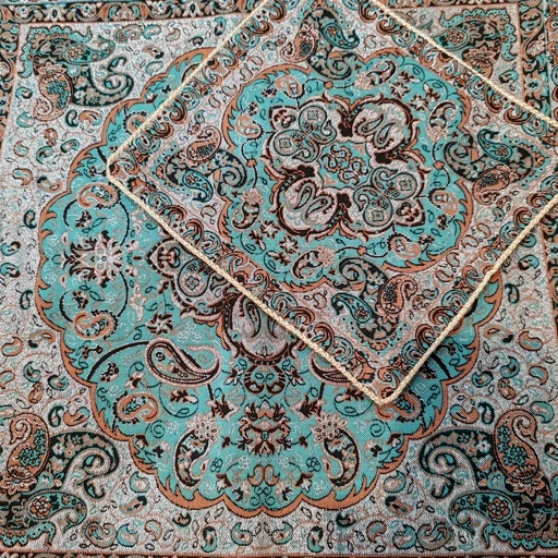 جانماز ترمه درجه یک آستر دار مغزی دوزی