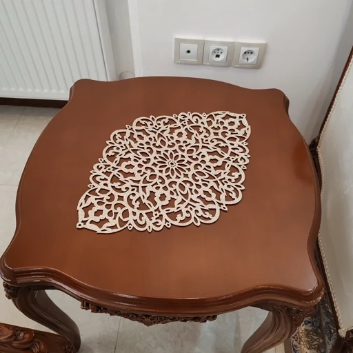 رومیزی سه تکه چرم اکلیلی مدل بهار جدید