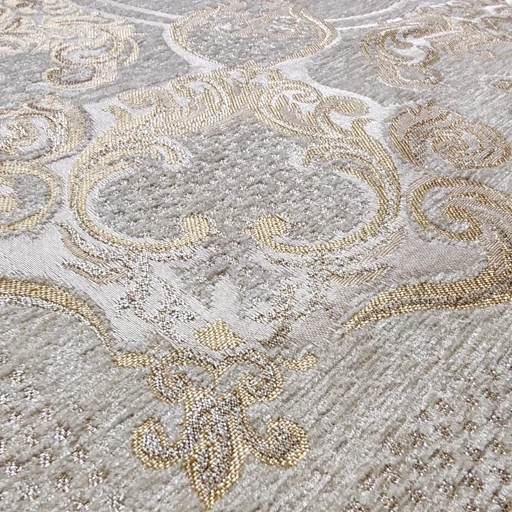 رومیزی گرد مخمل شاین 85 سانتی طرح صحرا