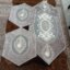 سرویس رومیزی مخمل دانتل جدید طرح گل برجسته 4 تکه