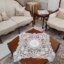 رومیزی مربع دانتل مخمل ترک سه تکه طرح آنجل