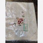 رومیزی غذاخوری چهار نفره مستطیل ربان دوزی دور بافت