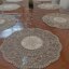 رومیزی عسلی زیربشقابی گرد دانتل طرح ورساچه جدید