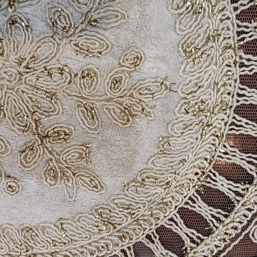 سرویس رومیزی دانتل مخمل ترک چهار تکه مدل تاج