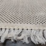 رومیزی زیربشقابی مستطیل بافت جدید 30*42