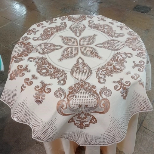 رومیزی خاطره مخمل قلمکار جدید مربع سایز 90*90 در رنگ‌بندی متنوع