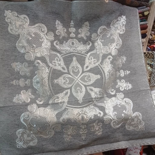 رومیزی خاطره مخمل قلمکار جدید مربع سایز 90*90 در رنگ‌بندی متنوع