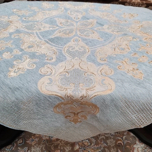 رومیزی خاطره مخمل قلمکار جدید مربع سایز 90*90 در رنگ‌بندی متنوع