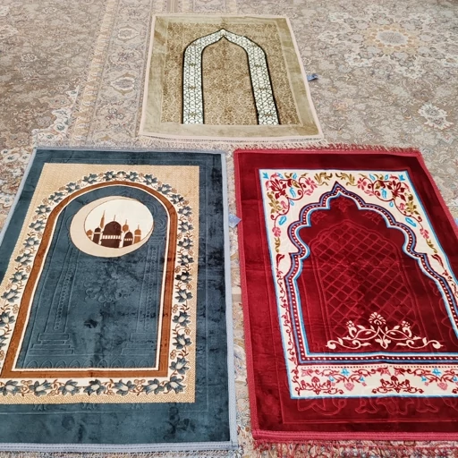 سجاده مخمل برجسته خارجی سایز بزرگ ترمز دار طبی