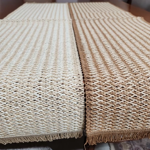 رانر حصیری کنفی جدید مدل ترکیبی سایز 90 سانت